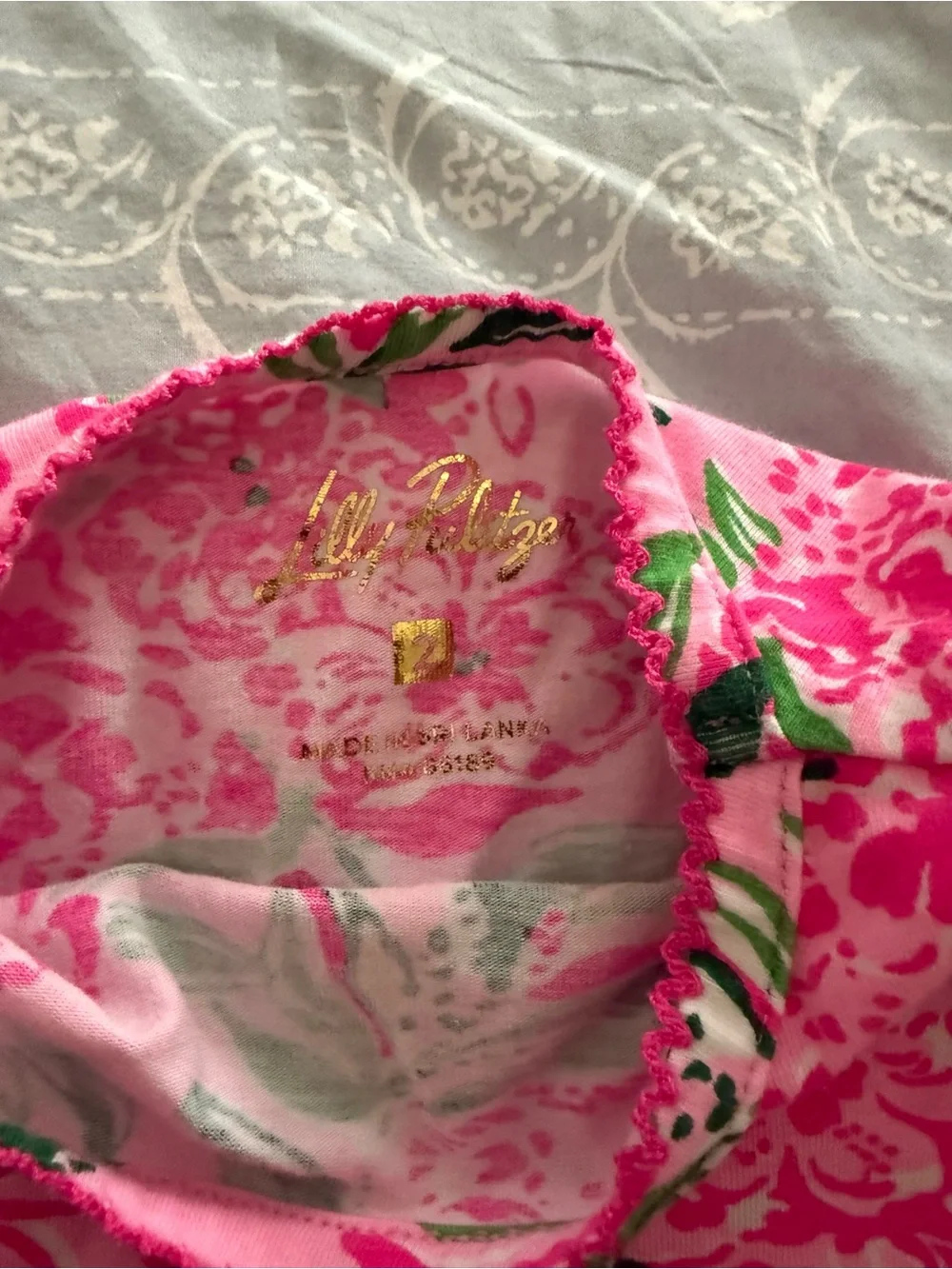 Lilly Pulitzer Mini Sammy Pajama Set Cockatoo Pink Paws For A Cause, 2T
